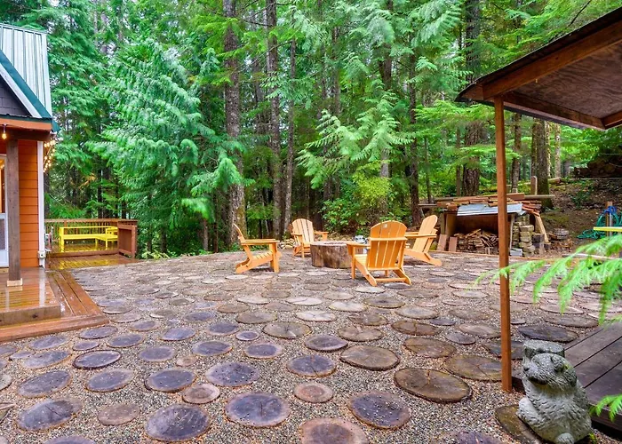 Adorable A-Frame Cabin, Steps To Lake Cushman!